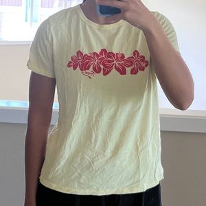 Free People Hawaiian Floral graphic tee